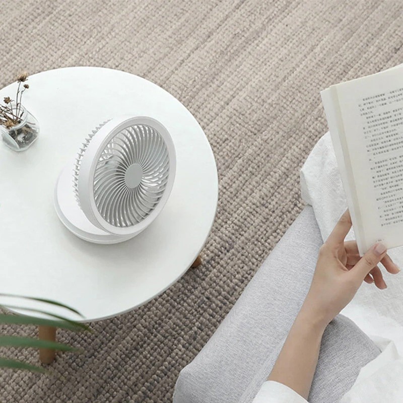 Quạt lưu thông không khí không dây Xiaomi Edon E808 Quạt gấp có thể sạc lại-Có đèn ngủ
