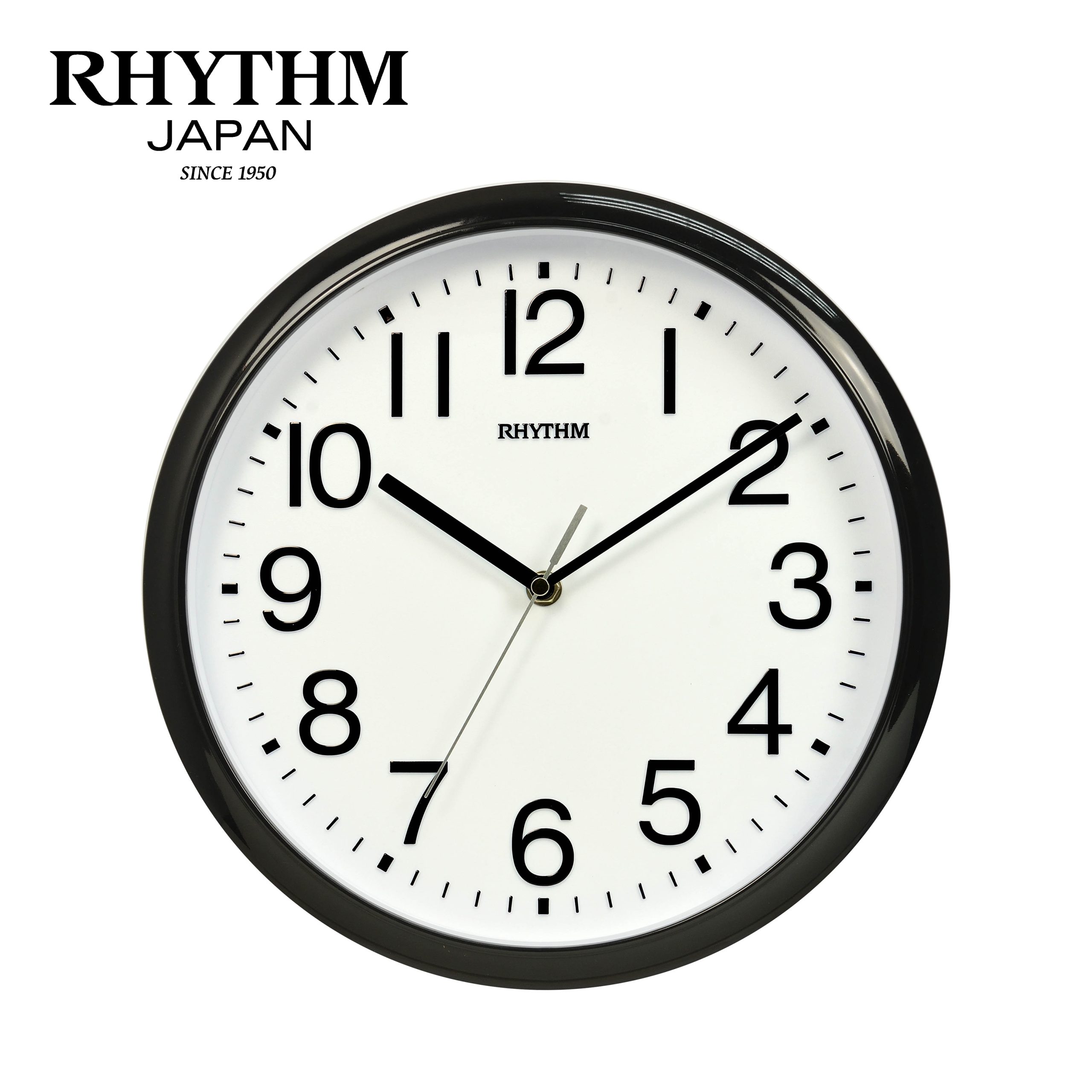Đồng hồ Rhythm CMG579NR02. Kt 30.0 x 4.0cm, 0.63kg. Vỏ nhựa. Dùng Pin.