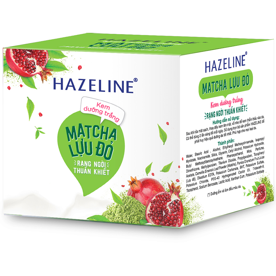 Kem Nén Dưỡng Trắng Hazeline Matcha Và Lựu Đỏ (8g)