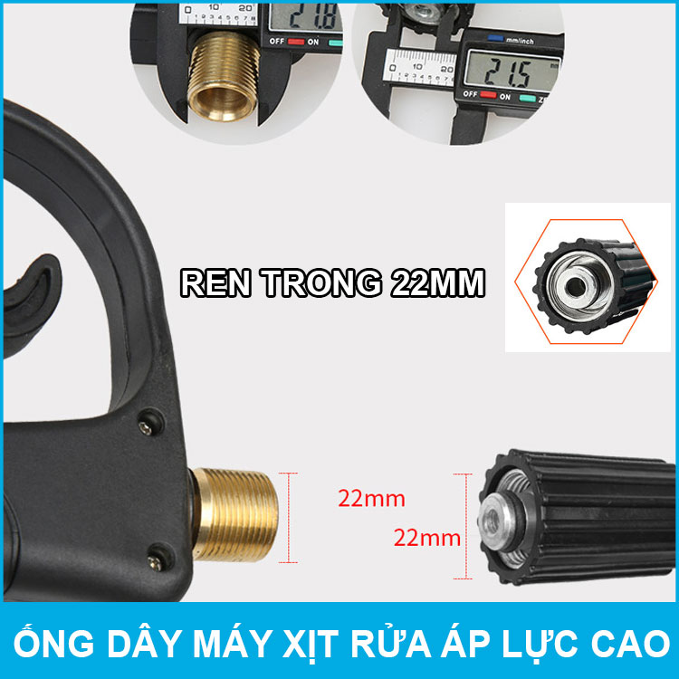 Ống dây áp lực cao ren trong 22mm 20 mét Smartpumps