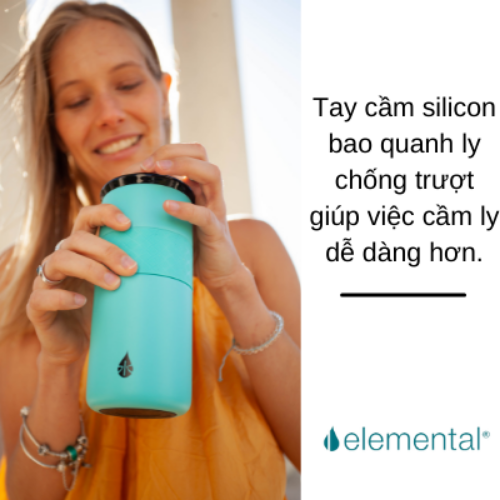LY GIỮ NHIỆT ELEMENTAL MÀU XANH LAM , ĐẠT CHUẨN FDA HOA KỲ, THÉP 304 KHÔNG GỈ, GIỮ NÓNG LẠNH