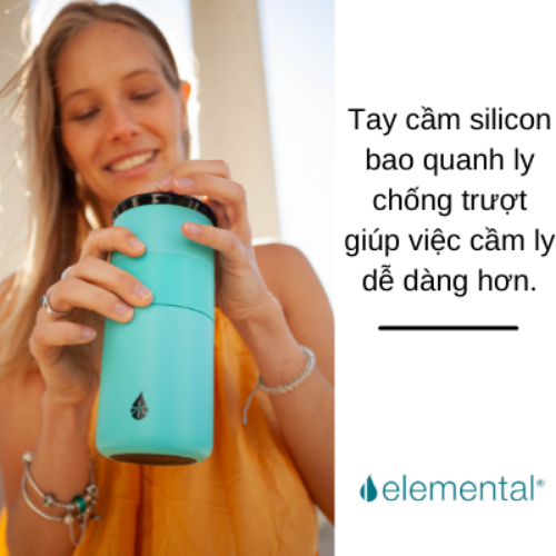 LY GIỮ NHIỆT ELEMENTAL MÀU XANH LAM (360ML), ĐẠT CHUẨN FDA HOA KỲ, THÉP 304 KHÔNG GỈ, GIỮ NÓNG LẠNH