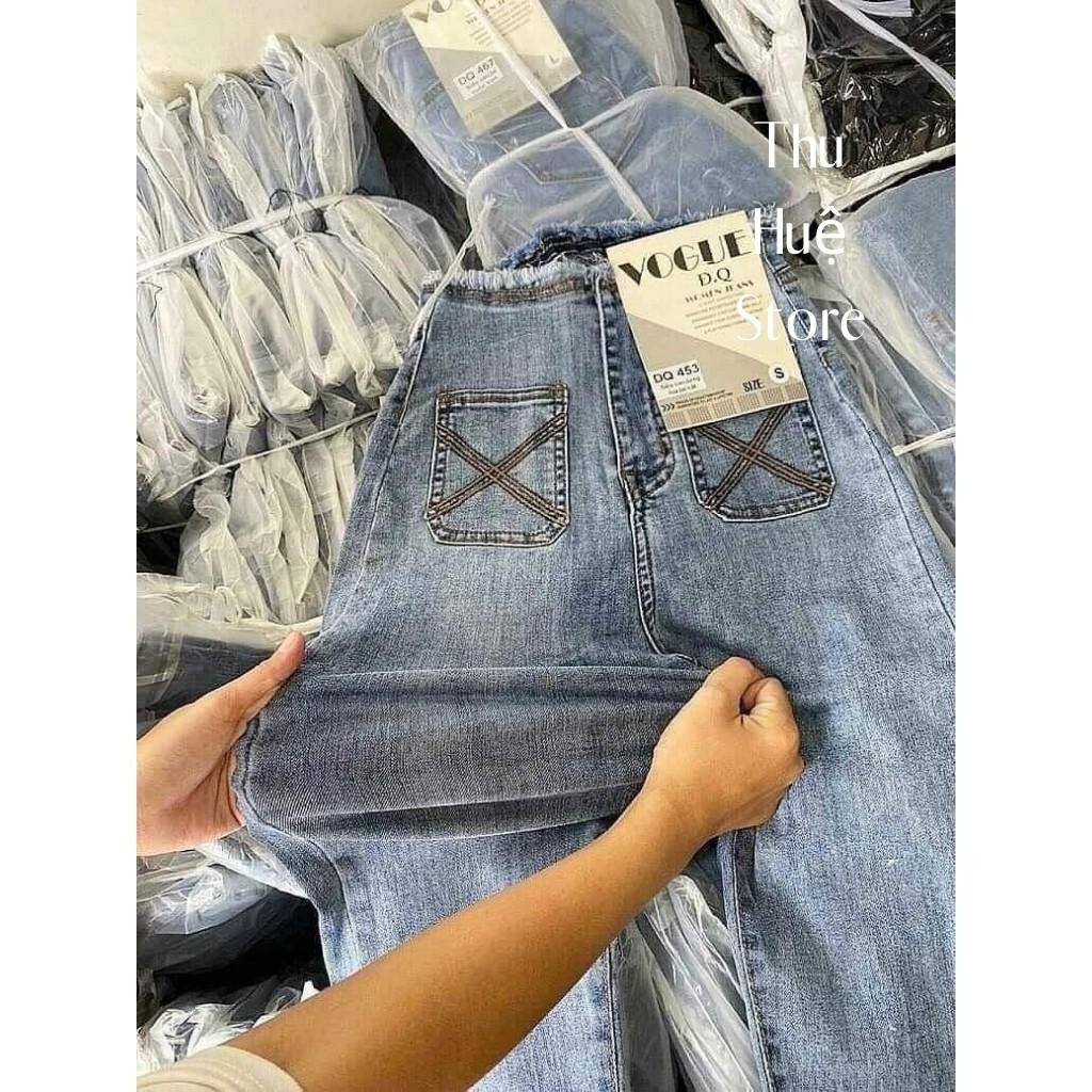 Quần Jean Nữ Lưng Cao Túi Kiểu Chất Skinny Siêu Co Giãn Ôm Dáng Cực Xinh