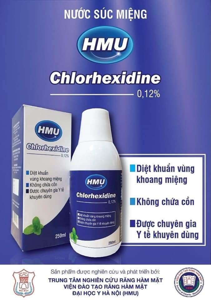 Nước súc miệng HMU Chlorhexidine