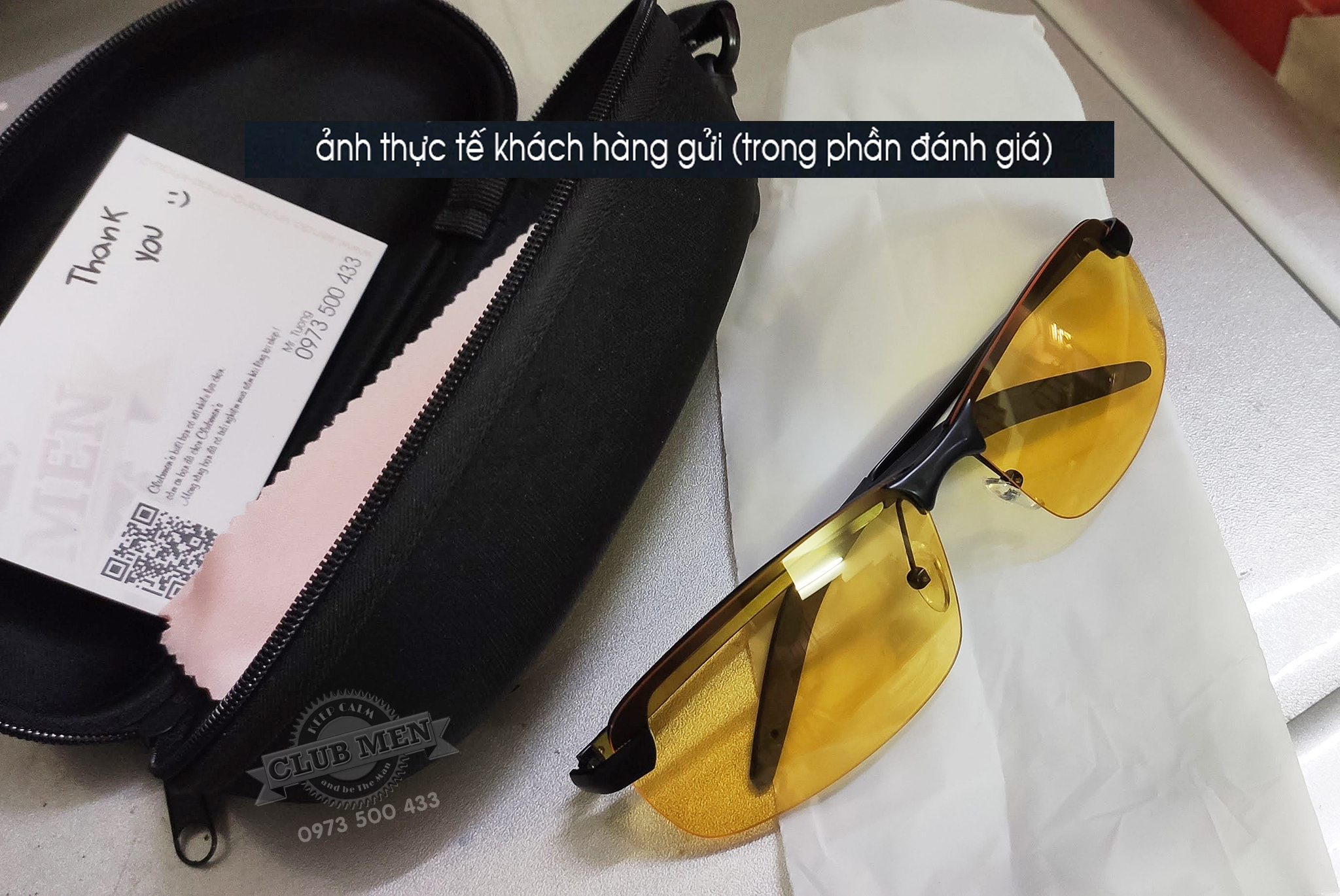 KÍNH ĐI ĐÊM CAO CẤP RB3043 BH 12TH - tặng kèm Hộp và Khăn