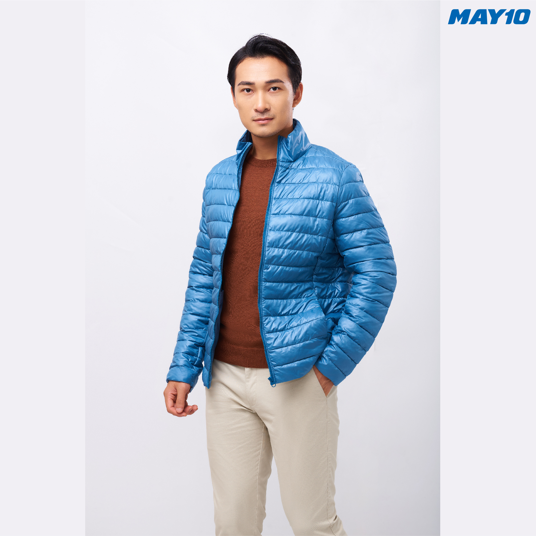 Áo khoác phao nam May 10 mã 030121415XKTNA SLATE BLUE