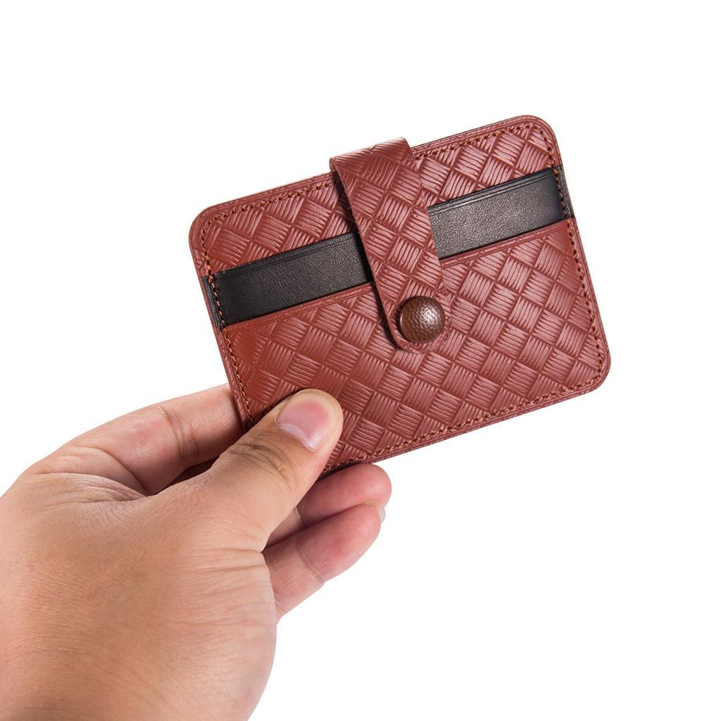 Men Slim Leather Wallet Card Holder Purse Front Pocket Wallets