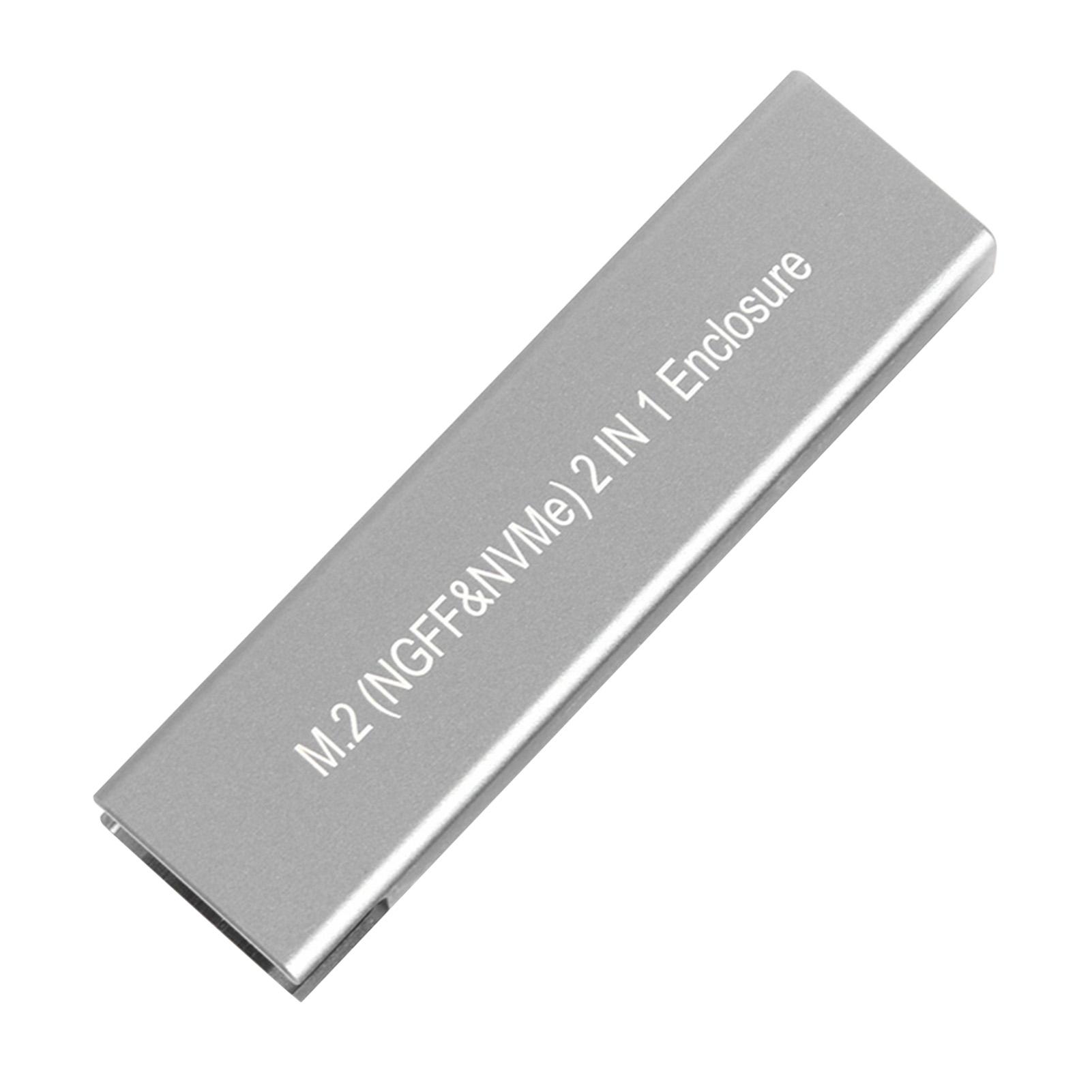 Hộp ổ cứng NGFF + NVME 2 trong 1 Vỏ truyền tốc độ cao 10Gbps