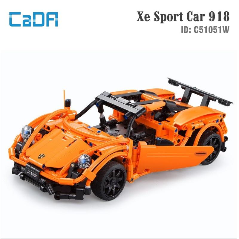 Đồ Chơi Lắp Ráp Điều Khiển Bằng Tay Xe Thể Thao Sport Car 918 – CADA C51051W