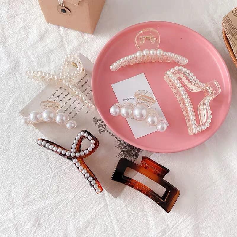 Set 7 Kẹp Tóc Ngoạm Hàn Quốc Hot Hit, 7 Ngoạm Tóc - giao hình và màu ngẫu nhiên