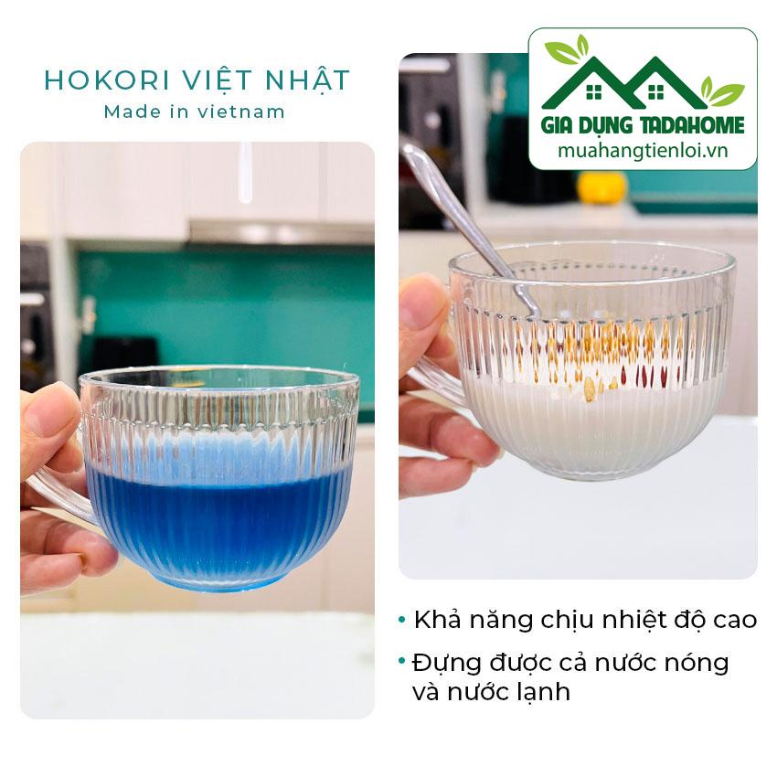 LY (Cốc) BẦU TĂM TRONG SUỐT UỐNG CAFE, TRÀ CHỊU NHIỆT 250ml/400ml VIỆT NHẬT HOKORI 6390 6391 - TADAHOME