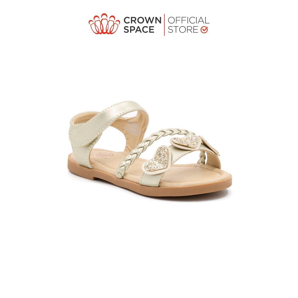 Sandal Đi Học Dành Cho Bé Gái Crown Space Cao Cấp CRUK7036 Size 24 đến 29