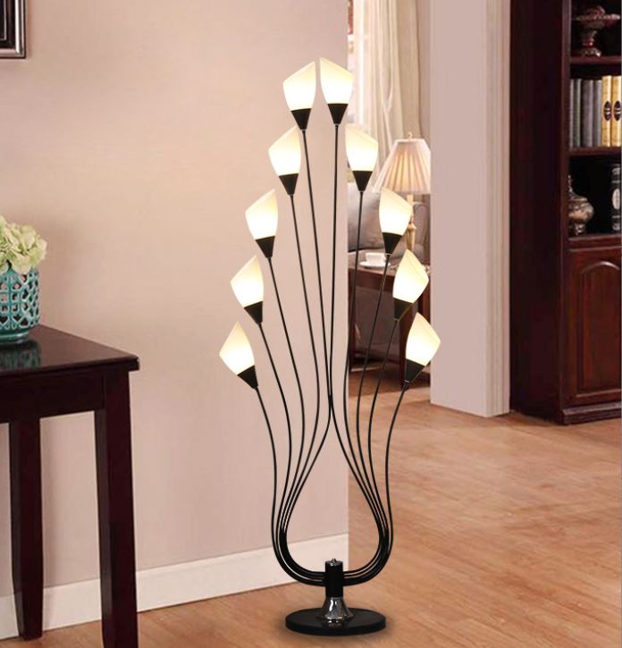 Đèn đứng MONSKY ADELIA 10 nhánh trang trí nội thất hiện đại - kèm bóng LED