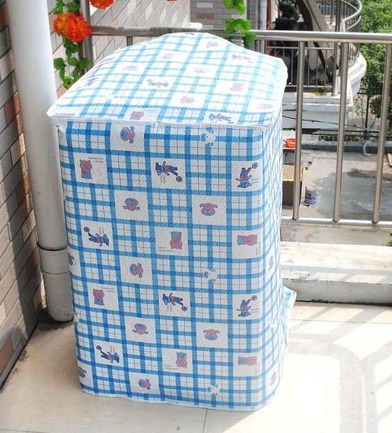 Trùm Máy Giặt 2 Lớp - Dùng Cho Máy Giặt Lồng Đứng 7-10 kg - Giao Họa Tiết Ngẫu Nhiên