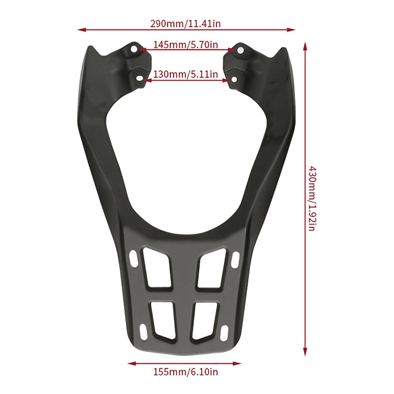 Motorcycle Luggage Rack for Yamaha Mio125 Carrier Bag Shelf Black Tail Fin