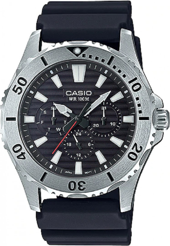 Đồng hồ nam Casio dây nhựa MTD-1086-1AVDF (45mm)