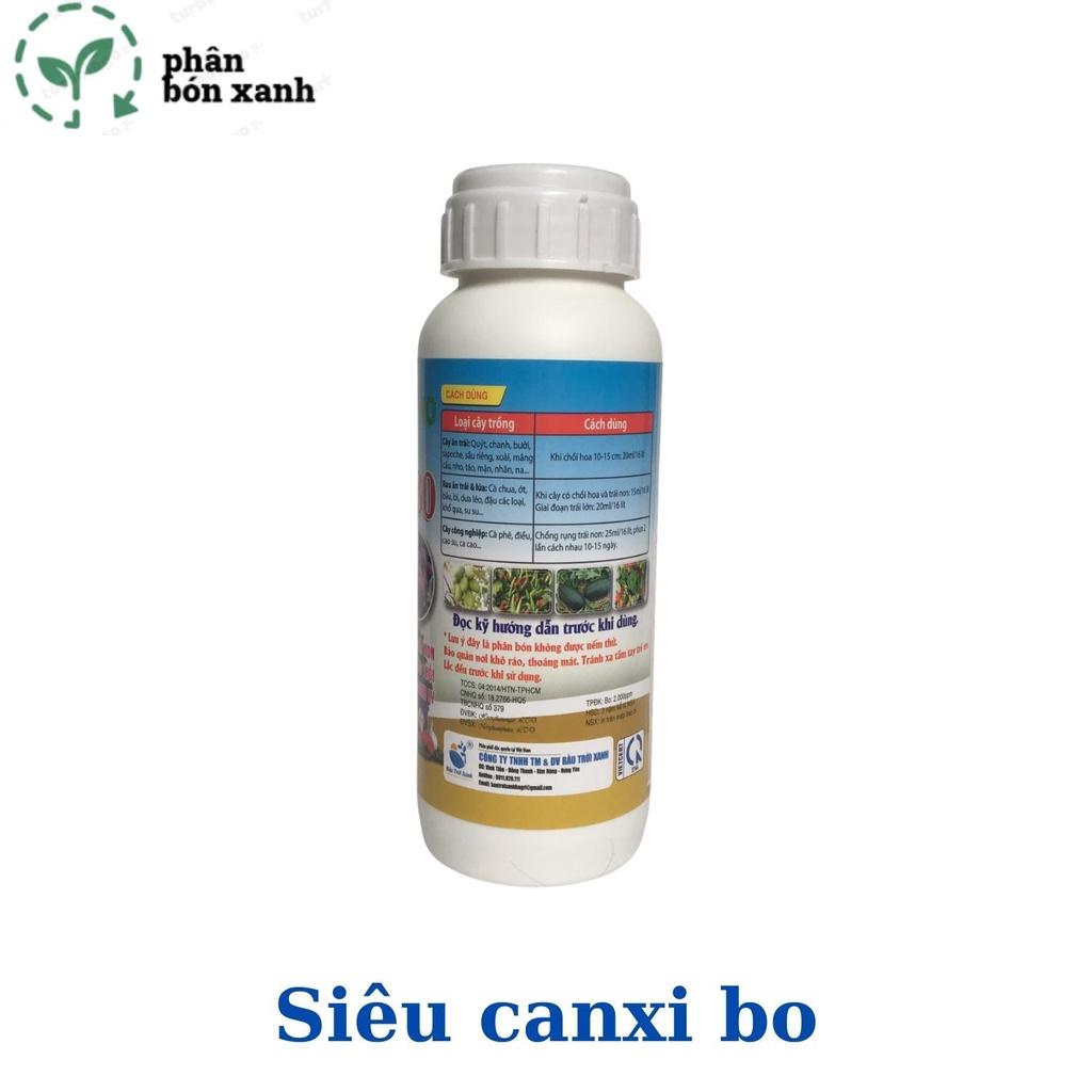 CANXI BO phân bón chống nứt, chống thối, rụng hoa và trái non, dai cuống cứng vỏ