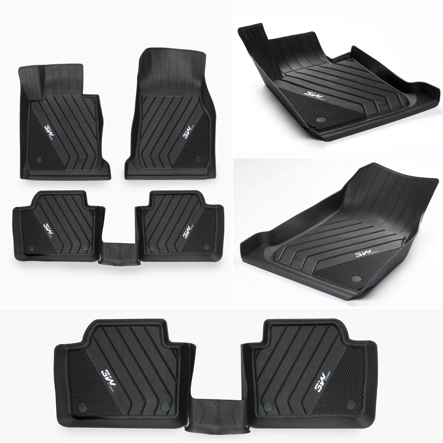 Thảm lót sàn xe ô tô BMW X4 2020- nhãn hiệu Macsim 3W - chất liệu nhựa TPE đúc khuôn cao cấp - màu