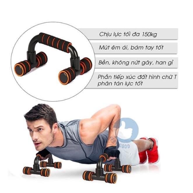 Dụng Cụ Hít Đất Tập Cơ Bụng Chữ U, Dụng Cụ Chống Đẩy, Dụng Cụ Tập Gym Tại Nhà Tiện Lợi