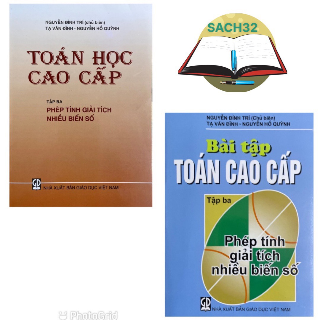 Combo 2 cuốn Toán Cao Cấp Tập 3 + Bài Tập