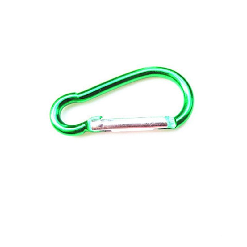 10 Pcs/Lot Metal Aluminum Climbing Carabiner Hook Clip Snap Key Ring Camping Sport Karabiner Keychain Camping Accessory