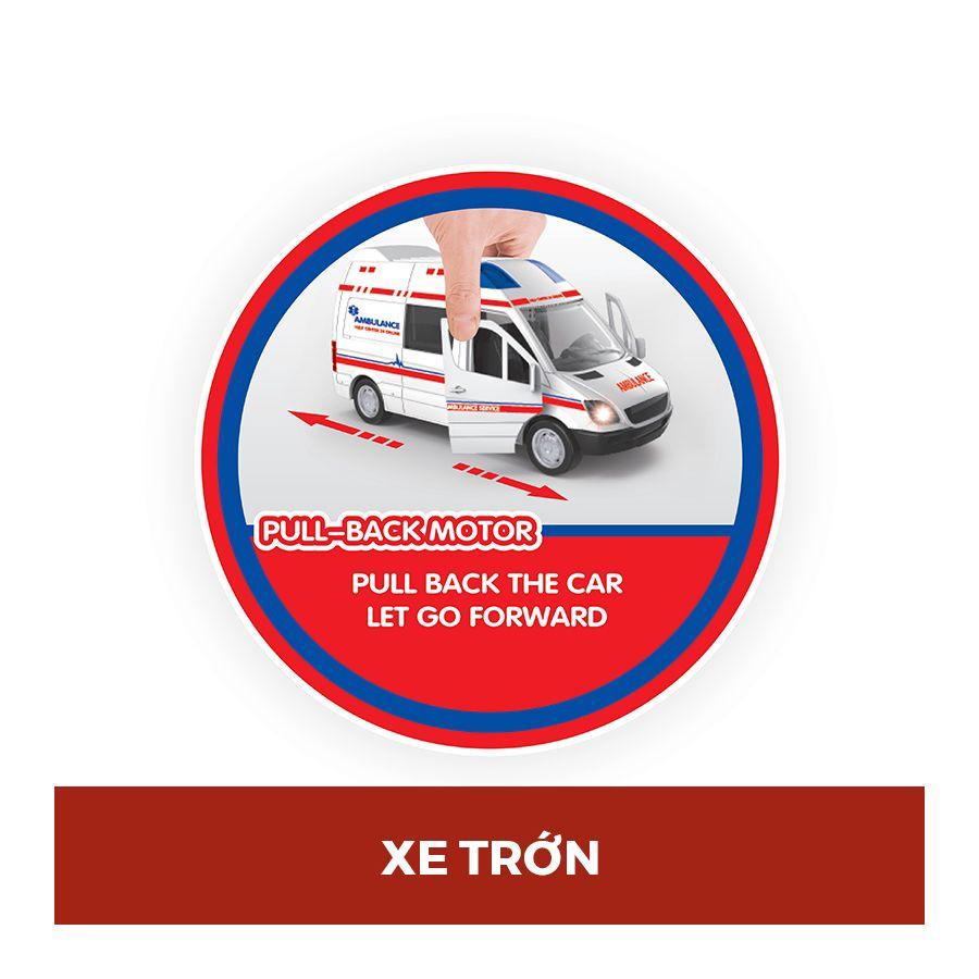 Đồ Chơi Mô Hình Xe Cấp Cứu Hỏa Có Đèn Và Âm Thanh - Vecto VT61K