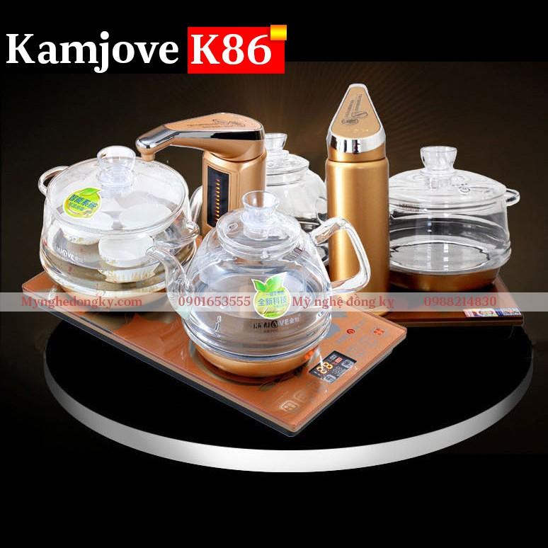 Bếp điện đun nước cao cấp Kamjove K86 màu vàng, sử dụng cho bộ bàn trà điện đun nước pha trà hoàn toàn tự động