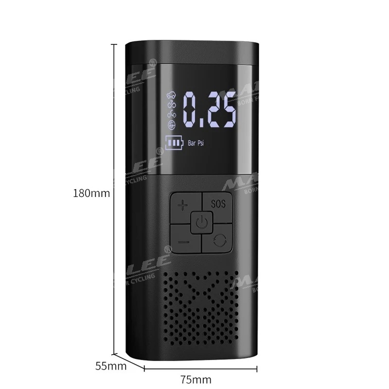 Bơm điện cầm tay di động VC-027 cho ô tô, xe đạp điện, xe máy dung lượng 6000 mAh, đa năng, không dây di động 150 psi (đủ phụ kiện) - Mai Lee