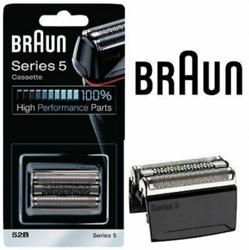MÀNG, LƯỠI, ĐẦU MÁY CẠO RÂU BRAUN SERIES 5 52S, 52B model máy đầu 50xx và 51xx...