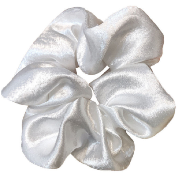 Dây cột tóc buộc tóc Scrunchies vải satin phong cách retro cổ điển cao cấp