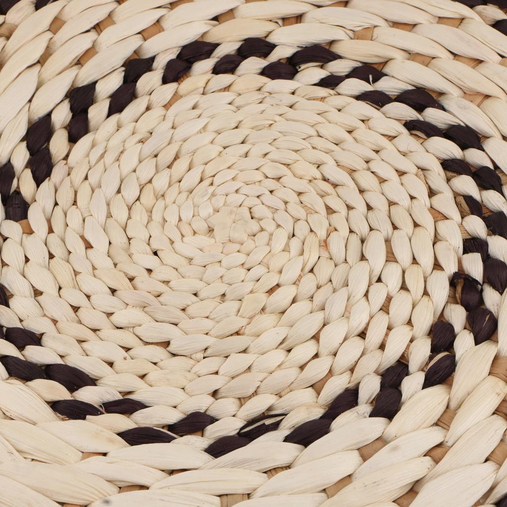 Japanese Style Handmade Straw Woven Seat Cushion Tatami Dia. 48cm