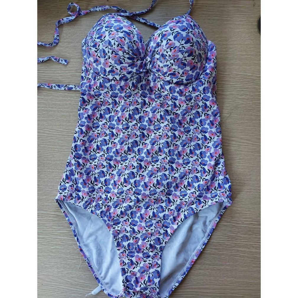 freeship Bikini liền một mảnh hoa tím siêu đẹp mới nhất ( Hàng loại 1 Bao đẹp)