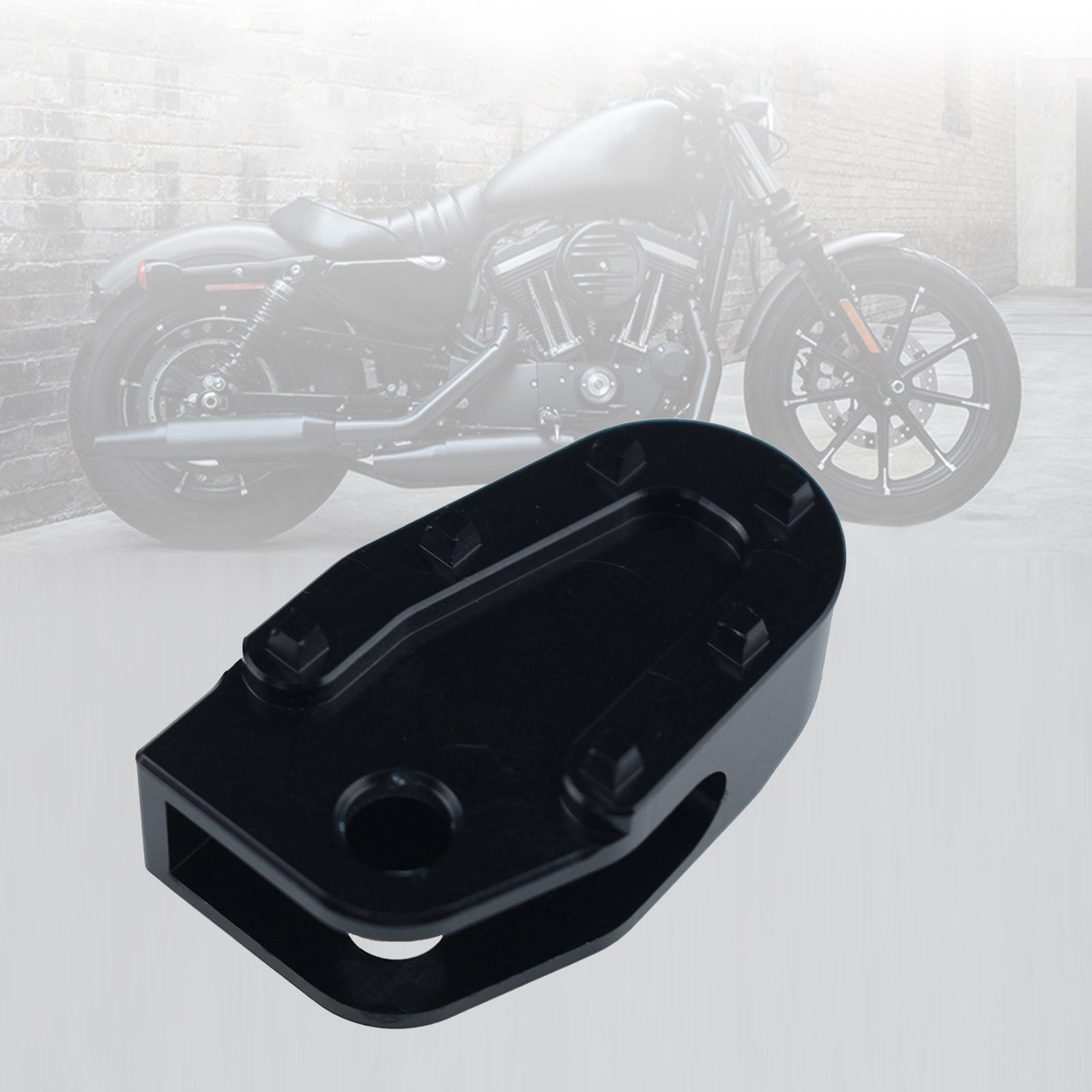 Widening Non-slip Footrests Brake Pedal for Motorcycle Aluminum black