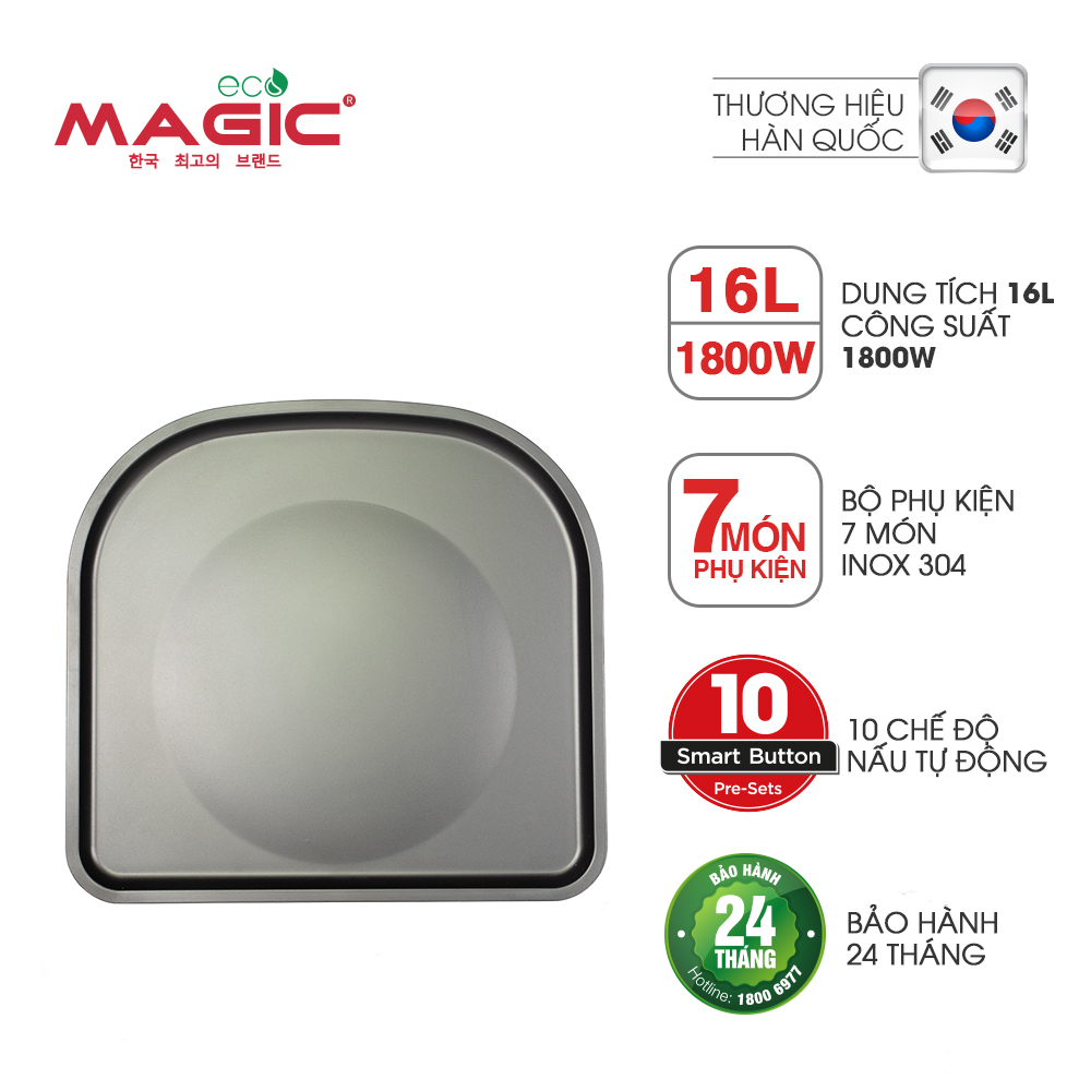 Nồi chiên không dầu kết hợp lò nướng Magic Eco M16 16L - Hàng chính hãng