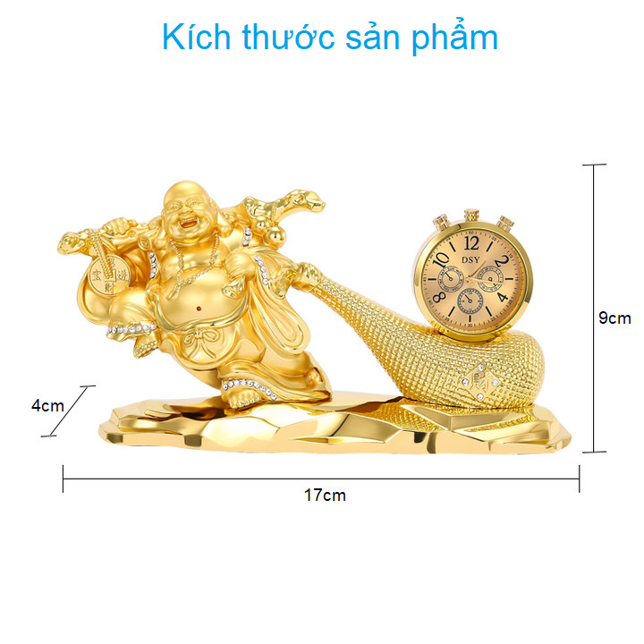 Tượng phật di lặc kéo bao tiền vàng trang trí bàn làm việc, phòng khách, ban thần tài, shop bán hàng AC6688
