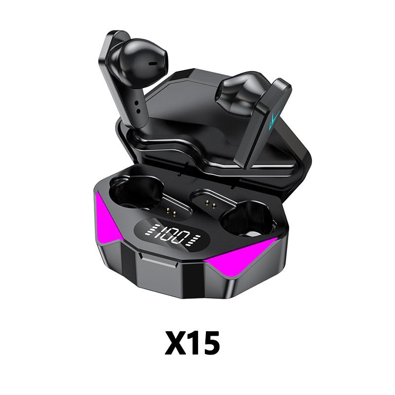 X15 Tai Nghe Chơi Game Không Dây Bluetooth-Tương Thích Stereo Tai Nghe Thể Thao Nhét Tai Chơi Game Độ Trễ Thấp HIFI Gọi Tai Nghe Bluetooth