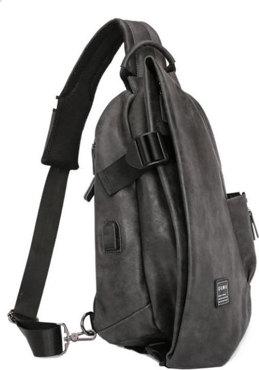 Crossbody Chest Bag USB Charging Interface