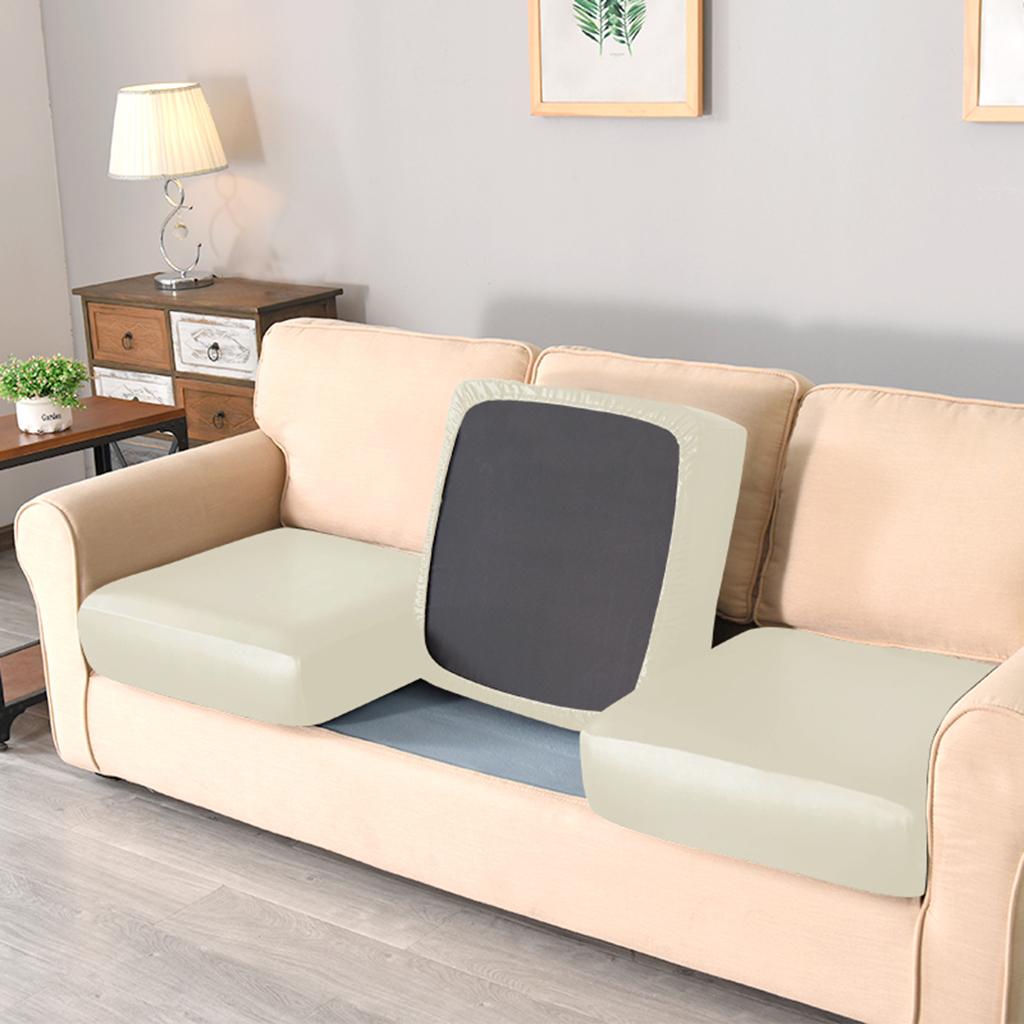 PU-Leather Stretch Sofa Seat Cushion Cover Slipcover