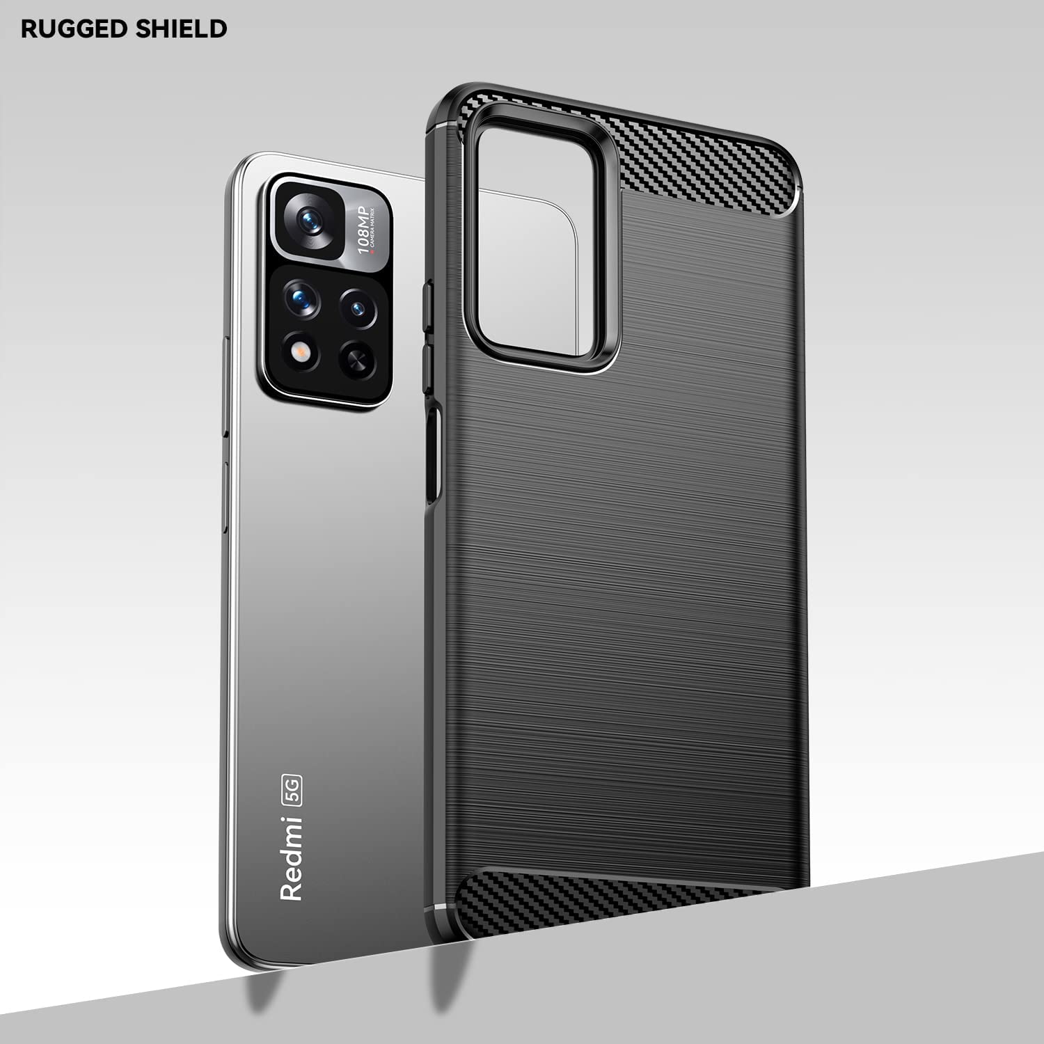 Ốp lưng chống sốc vân kim loại cho Xiaomi Redmi Note 11 4G / Note 11s 4G / Note 11 Pro hiệu Likgus - hàng nhập khẩu