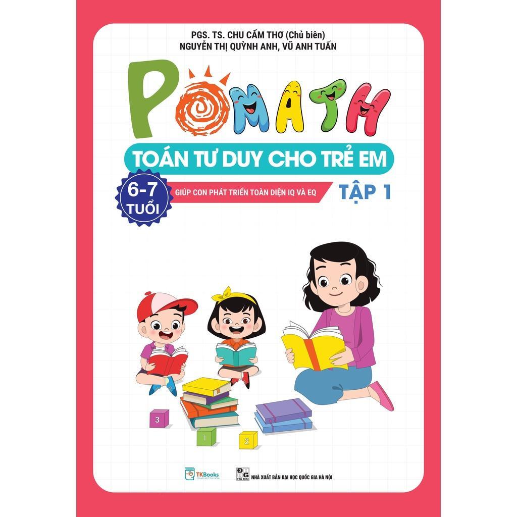 Combo Pomath Toán tư duy cho trẻ em 6 - 7 tuổi - Bản Quyền