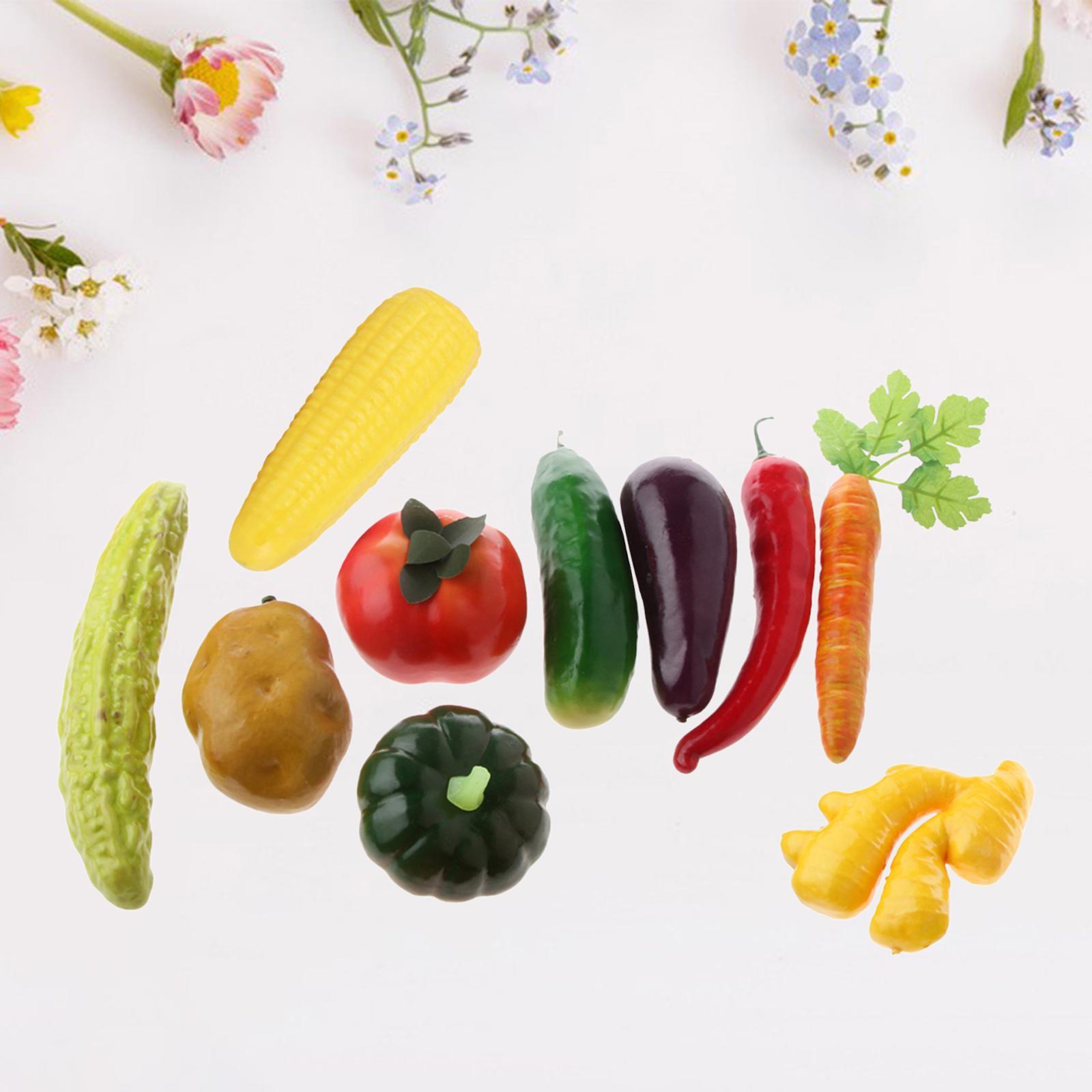 20Pcs Artificial Vegetables Fruits Food Home Store Display Photography Prop