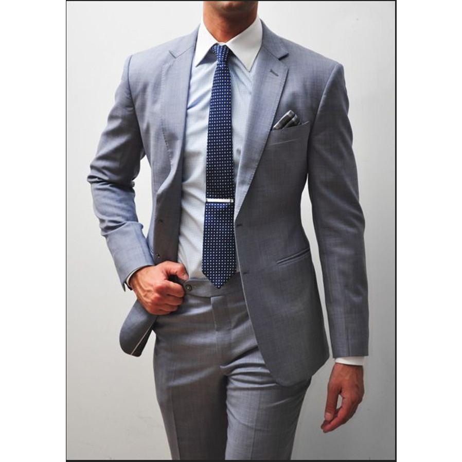 Cà Vạt Nam Bản Trung 7cm màu hồng nhạt - Cavat Hàn Quốc Cao Cấp Full box