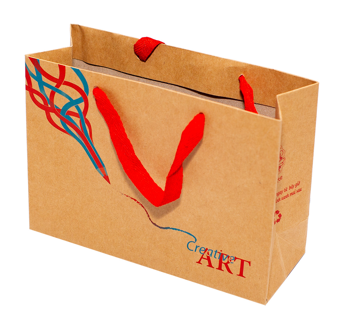 TÚI KRAFT NGANG TRUNG KN005 - 23 X 17 X 8 CM - NGẪU NHIÊN