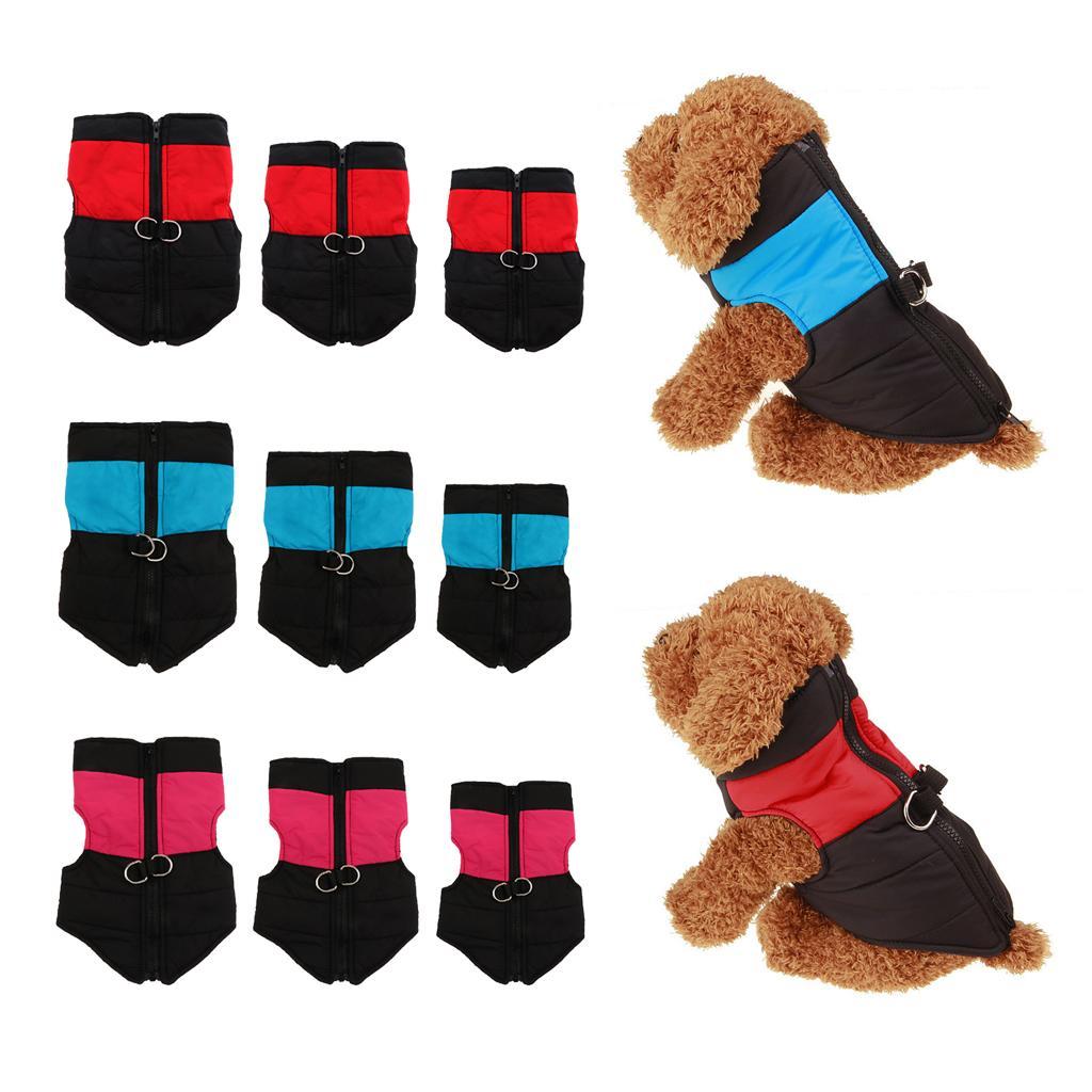 Dog Winter Warm Coat Vest Waterproof Jacket Down Vest Puppy Clothes