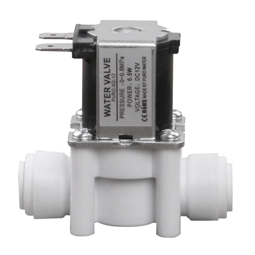 3/8 Inch 12V Inlet Feed Water Solenoid Valve, Made of food-grade POM plastic, 100% non-toxi