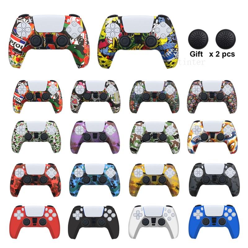 Vỏ Bảo Vệ Silicone Cho SONY Playstation 5 Dành Cho Bộ Điều Khiển Phụ Kiện PS5 Vỏ Cao Su Cho Cần Điều Khiển PS5 Nút Thumb Grip Caps Màu sắc: chống trượt-Octopus