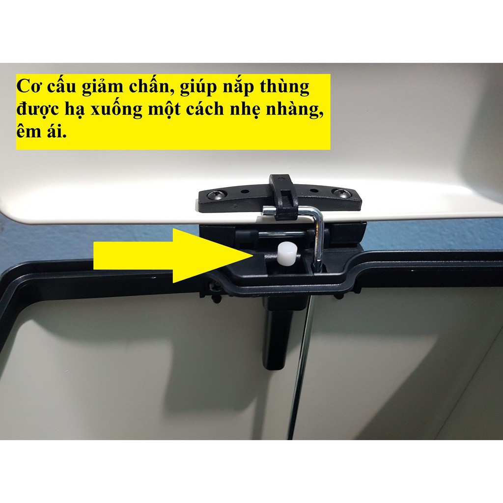 Thùng rác Lock&Lock hình vuông bằng thép không gỉ BYP122, có bàn đạp loại 6L