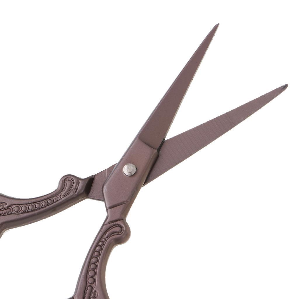 12pcs Antique Style Scissors Embroidery Scissors for Patchwork Threading Sewing
