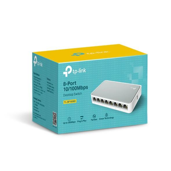 Bộ Chia Tín Hiệu Tp-Link TL-SF1008D - Để Bàn 8 Cổng 10/100Mbps - Chính Hãng - Bảo Hành 24 Tháng.