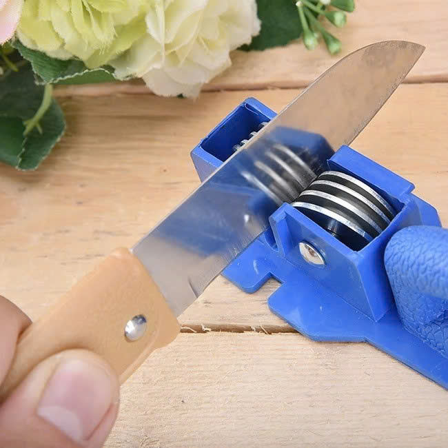 Dụng Cụ Mài Dao Kéo 1 Rãnh Bằng Thép Không Gỉ, Đồ Mài Dao Cầm Tay Gia Đình, Mài Dao Nhanh Bén - HÀNG CHÍNH HÃNG MINIIN